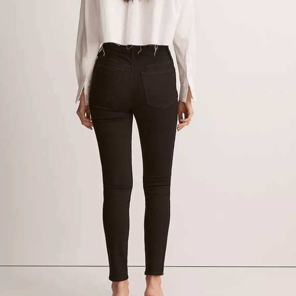 10” High- Rise Women Skinny Jeans Black Sz 24 Madewell - Picture 2 of 16